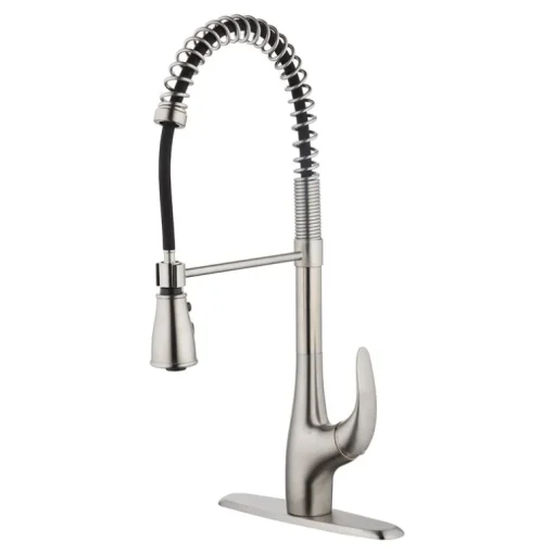 Innova Sapphire One Handle Stainless Steel Pull-Down Kitchen Faucet
