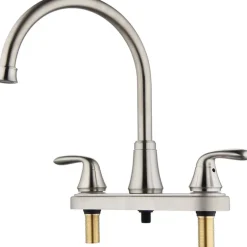 Innova Two Handle Brushed Nickel Kitchen Faucet