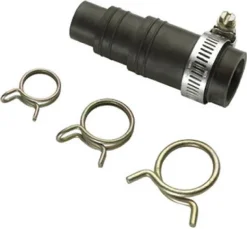 InSinkErator Black Disposal Drain Dishwasher Connector Kit with Hose Clamp and 3-Spring Clamps
