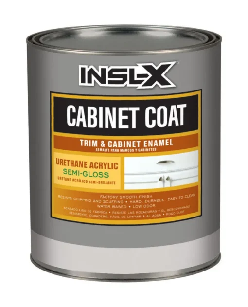 Insl-X Cabinet Coat Semi-Gloss White Tint Base Urethane Acrylic Enamel Cabinet and Trim Paint (Pack of 4)