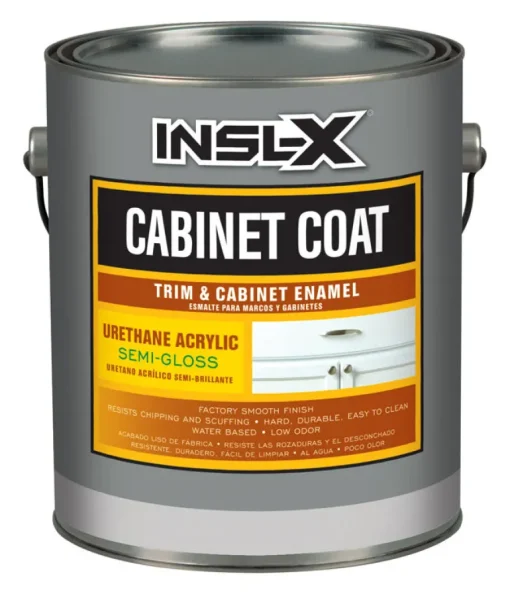 Insl-X Cabinet Coat Semi-Gloss White Tint Base Urethane Acrylic Enamel Cabinet and Trim Paint (Pack of 2)