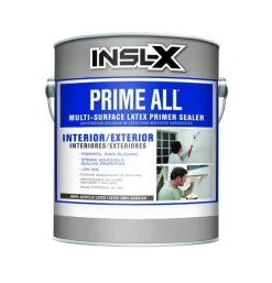 Insl-x Prime All White Flat Water-Based Acrylic Latex Primer 1 gal.