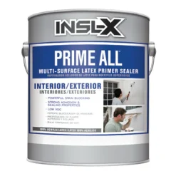 Insl-x Prime All White Flat Water-Based Acrylic Latex Primer 1 gal.