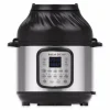 Instant Pot Duo Crisp Stainless Steel Pressure Cooker 8 qt Black/Silver