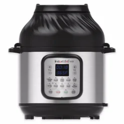 Instant Pot Duo Crisp Stainless Steel Pressure Cooker 8 qt Black/Silver