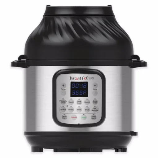 Instant Pot Duo Crisp Stainless Steel Pressure Cooker 8 qt Black/Silver