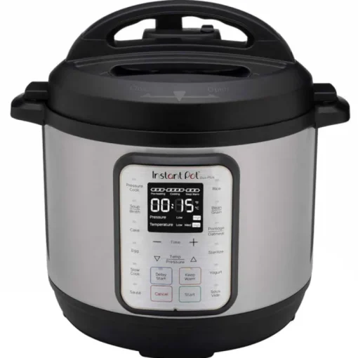Instant Pot Duo Plus Stainless Steel Pressure Cooker 8 qt Black/Silver