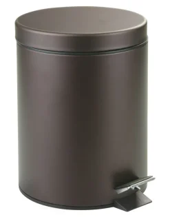 Interdesign 44211 8" X 11" 5 Liter Bronze Step Can With Bucket Insert (Pack of 2).