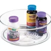 InterDesign Clear 3.-7/16 in. H x 9 in. Dia. Plastic Linus Turntable