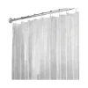 InterDesign 72 in. H x 72 in. W Clear Solid Shower Curtain Liner PEVA (Pack of 2)