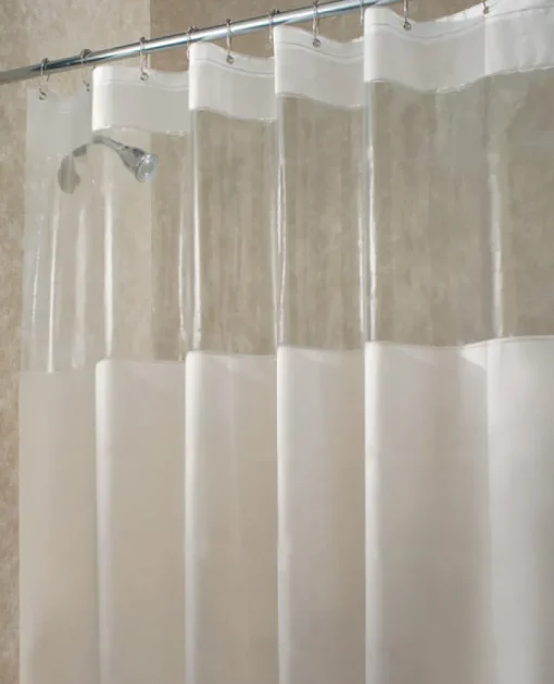 InterDesign 72 in. H x 72 in. W White Eva Shower Curtain Liner Polyester (Pack of 2)