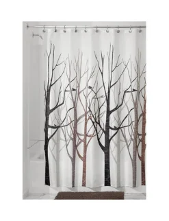InterDesign 72 in. H x 72 in. W Multicolored Bare Trees Shower Curtain Polyester (Pack of 2)