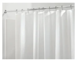InterDesign 72 in. H x 72 in. W Frost Solid Shower Curtain Liner PEVA (Pack of 4)