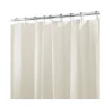 InterDesign 72 in. H x 72 in. W Beige Solid Shower Curtain Liner PEVA (Pack of 4)