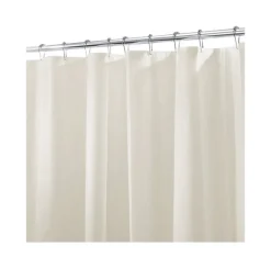 InterDesign 72 in. H x 72 in. W Beige Solid Shower Curtain Liner PEVA (Pack of 4)
