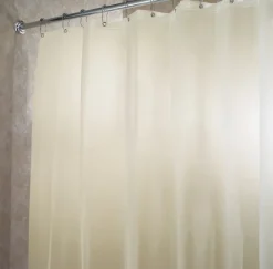 InterDesign 72 in. H x 72 in. W Sand Solid Shower Curtain Vinyl (Pack of 4)