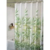 InterDesign 72 in. H x 72 in. W Multicolored Anzu Bamboo Leaves Shower Curtain Polyester (Pack of 2)