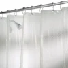 InterDesign 72 in. H x 72 in. W Clear Raindrop Shower Curtain Vinyl (Pack of 2)