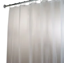 InterDesign 96 in. H x 72 in. W Frost Eva Shower Curtain Liner Vinyl (Pack of 4)