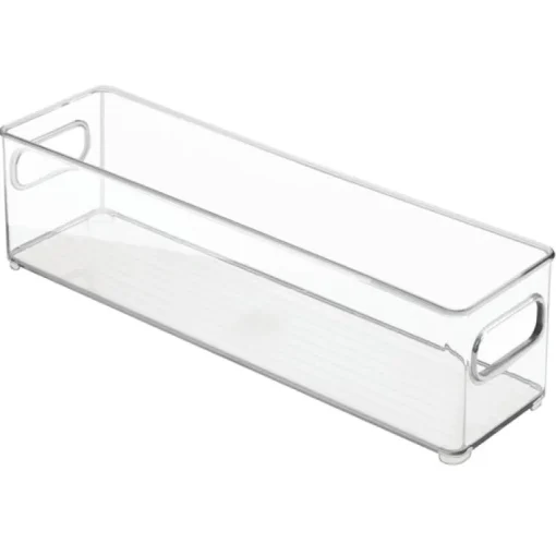 InterDesign 4 in. H x 4 in. W x 14.5 in. D Stackable Storage Bin (Pack of 6)