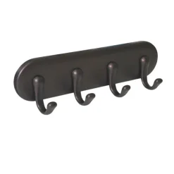 InterDesign 7 in. L Bronze Brown Stainless Steel Small 4-Hook Key Key Rack 1 pk