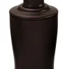 InterDesign Olivia Line Soap Dispenser 8 in. H x 3-1/2 in. W x 3-1/2 in. L Bronze Steel