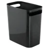 InterDesign 10 qt. Black Una Wastebasket (Pack of 4)