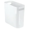 InterDesign 6 qt. White Una Wastebasket (Pack of 4)