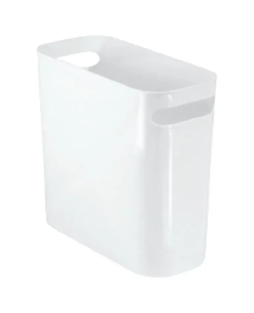 InterDesign 6 qt. White Una Wastebasket (Pack of 4)