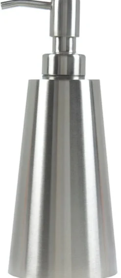 InterDesign Nogu Brushed Silver Stainless Steel Soap Pump