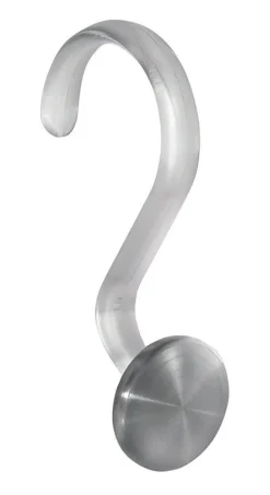 InterDesign Silver Plastic/Stainless Steel Forma Shower Curtain Rings (Pack of 4)