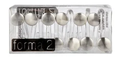 InterDesign Silver Plastic/Stainless Steel Forma Shower Curtain Rings (Pack of 4)