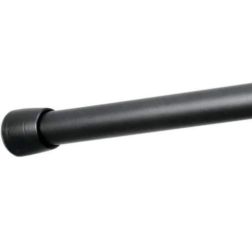 InterDesign Small Matte Black Finish Stainless Steel Cameo Constant Tension Rod 42 L x 1.8 Dia. in.