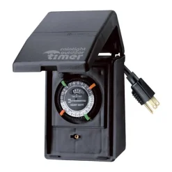 Intermatic Black 15A 1800W Outdoor Programmable Heavy-Duty Timer
