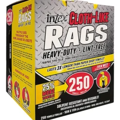 Intex Cloth-Like Fiber Blend 250-Count Wiping Rag 11 L x 10 W in.