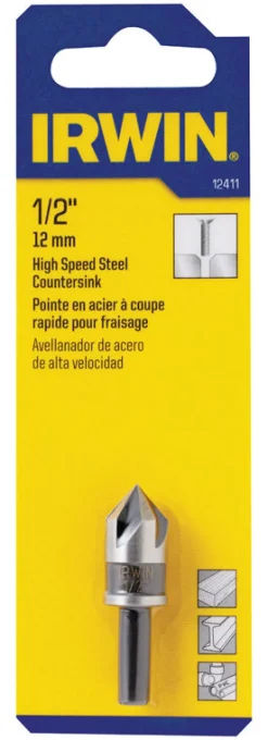 Irwin 1/2 in. D High Speed Steel Countersink 1 pc