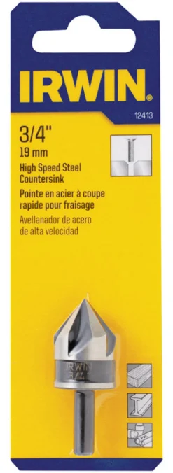 Irwin 3/4 in. D High Speed Steel Countersink 1 pc