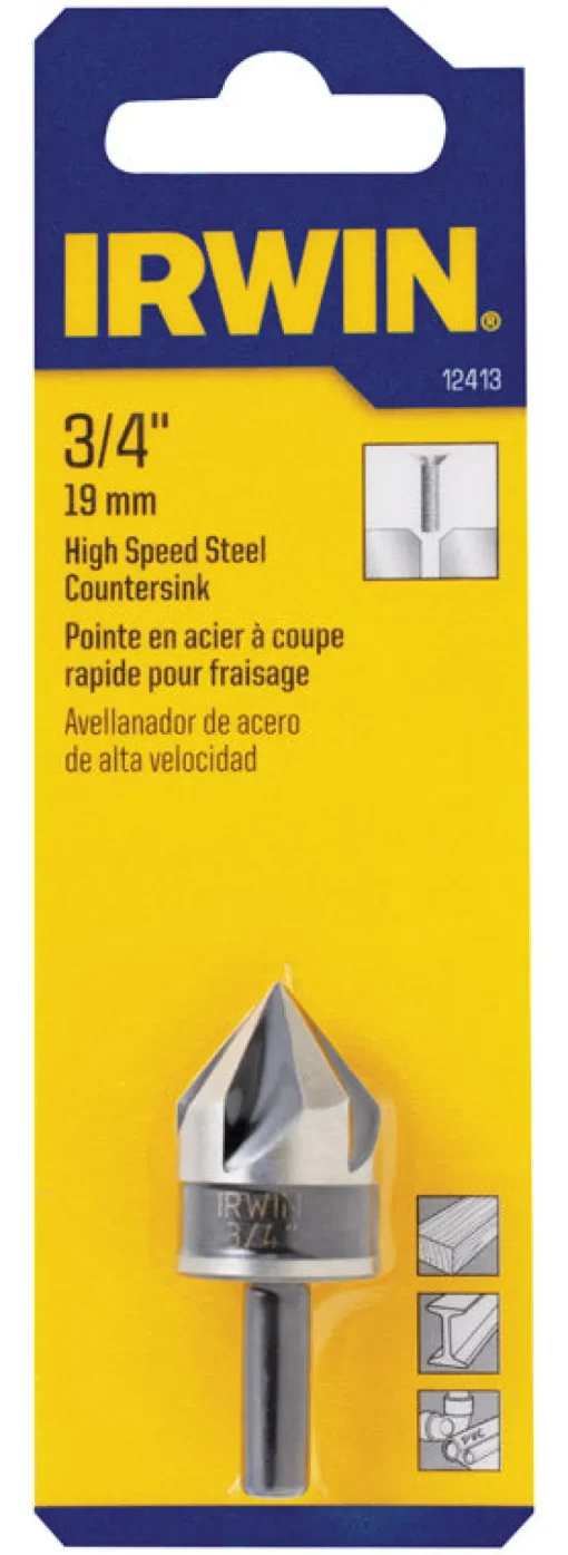 Irwin 3/4 in. D High Speed Steel Countersink 1 pc