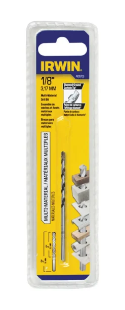 Irwin 1/8 in. X 2-3/4 in. L Carbide Tipped Percussion Drill Bit Straight Shank 1 pc