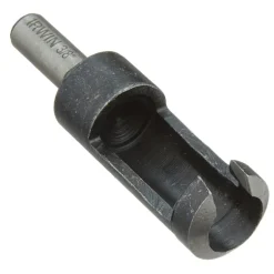 Irwin 3/8 in. X 2 in. L High Carbon Steel Plug Cutter Round Shank 1 pc