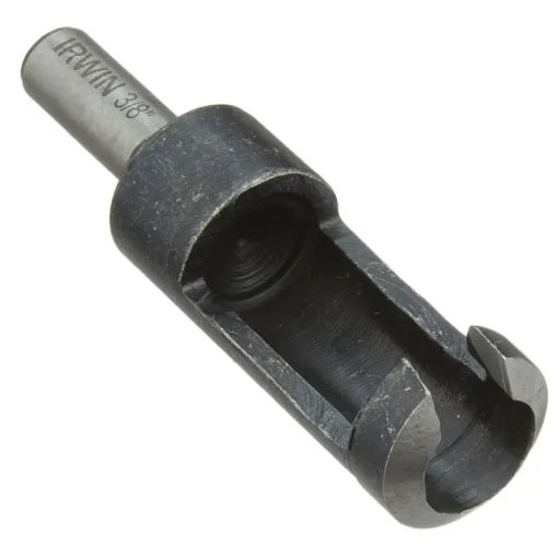 Irwin 3/8 in. X 2 in. L High Carbon Steel Plug Cutter Round Shank 1 pc