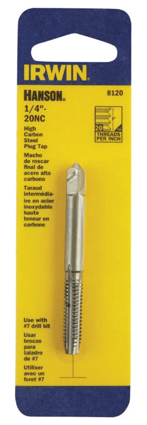Irwin Hanson High Carbon Steel SAE Fraction Tap 1/4 in.-20NC 1 pc.