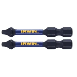 Irwin Impact Performance Series Square #1 X 2 in. L Power Bit Steel 2 pc