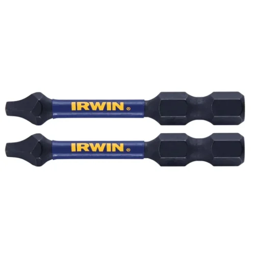 Irwin Impact Performance Series Square #1 X 2 in. L Power Bit Steel 2 pc