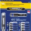 Irwin Impact Performance Series Phillips/Square Impact Drive Guide Set Steel 14 pc