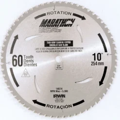 Irwin Marathon 10 in. D X 5/8 in. Carbide Miter and Table Saw Blade 60 teeth 1 pk