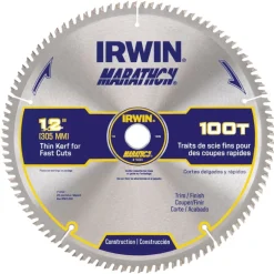 Irwin Marathon 12 in. D X 1 in. Carbide Circular Saw Blade 100 teeth 1 pk