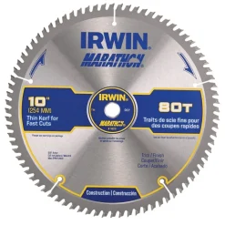 Irwin Marathon 10 in. D X 5/8 in. Carbide Circular Saw Blade 80 teeth 1 pk