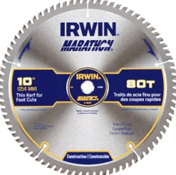 Irwin Marathon 10 in. D X 5/8 in. Carbide Circular Saw Blade 80 teeth 1 pk