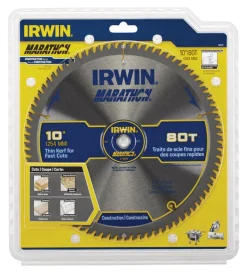 Irwin Marathon 10 in. D X 5/8 in. Carbide Circular Saw Blade 80 teeth 1 pk
